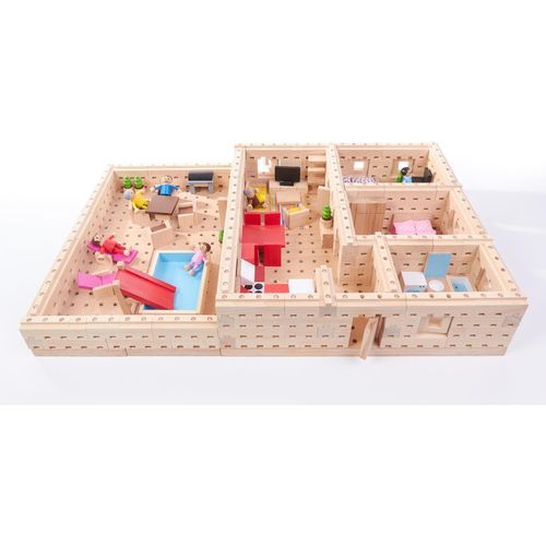 EDUPLAY 120960 Steckbausteine mein Haus 296-tlg. (1 Set)