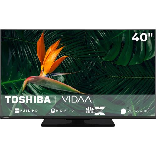 Toshiba Fernseher 40 Zoll Smart TV VIDAA Full HD Fernseher HDR Smart TV mit Triple-Tuner, LED TV
