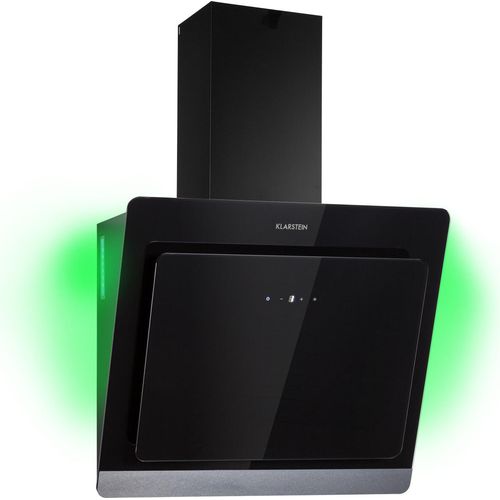 Klarstein Dunstabzugshaube 60cm, Abluft-Dunstabzugshaube, Abzugshaube mit Kohlektiv-Filter, Dunstabzug mit 563m³/h Luftstrom, Wandhauben für Küche mit RGB-LEDs, Leise Dunstabzugshauben 60 cm