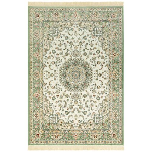 Hanse Home Vintage-Teppich Naveh, Creme, Hellgrün, Textil, orientalisch, rechteckig, 95x140 cm, Oeko-Tex® Standard 100, für Fußbodenheizung geeignet, in verschiedenen Größen erhältlich, stuhlrollengeeignet, pflegeleicht, strapazierfähig, leicht zusammenrollbar, Teppiche & Böden, Teppiche, Vintage-Teppiche