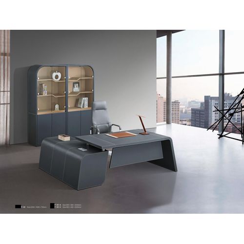 Modern Office Set Corner Desk Filing Cabinet Cupboard Table Desks Furnishings