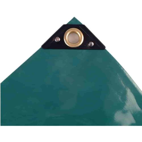 PVC Plane grün 650g/m², 8 x 10 (80m²), Abdeckplane, LKW Plane