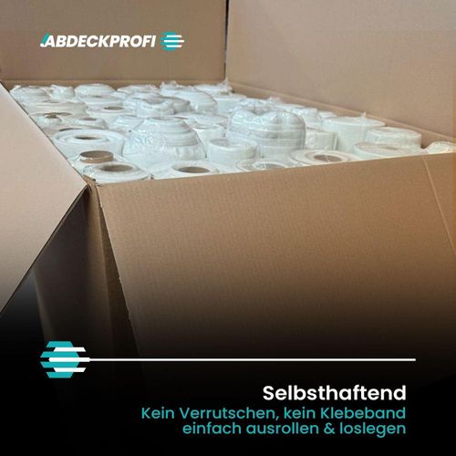 (SONDERPOSTEN ) Abdeckvlies Selbsthaftend 1 Palette 750 qm