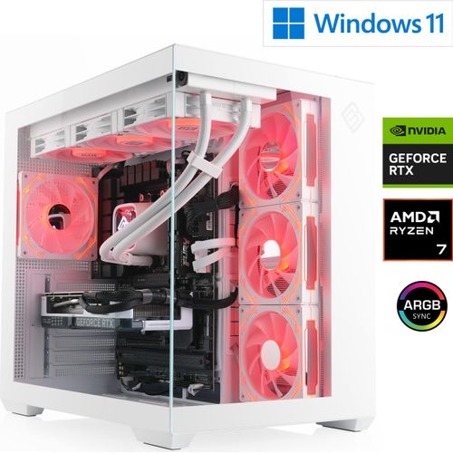 Gaming PC M12660H / AMD Ryzen 7 9800X3D, 8x 4700 MHz / NVIDIA RTX5070Ti / 32 Go DDR5 RAM / M.2 SSD 2000 GB - Windows 11 Home