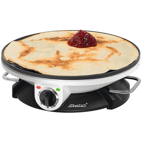 STEBA Crêpesmaker "CR 32", schwarz-weiß (weiß, schwarz), B:33cm H:10,5cm T:33,5cm, Crepesmaker