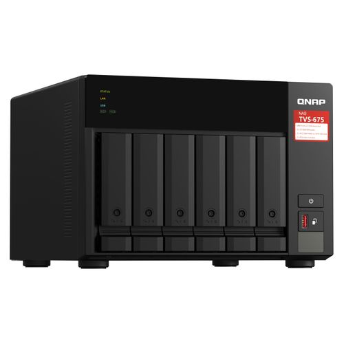 QNAP NAS-Server "TVS-675", ohne farbbezeichnung, B:29,5cm H:39cm T:42cm, NAS-Server, NAS-Server