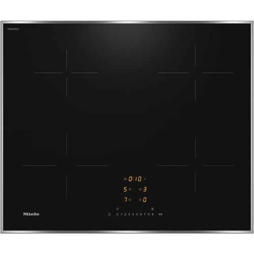 MIELE Induktions-Kochfeld "KM 7361 FR", schwarz, B:62cm H:5,3cm T:52cm, Kochfelder, Mit 4 einzelnen Kochzonen zum günstigen Einstiegspreis