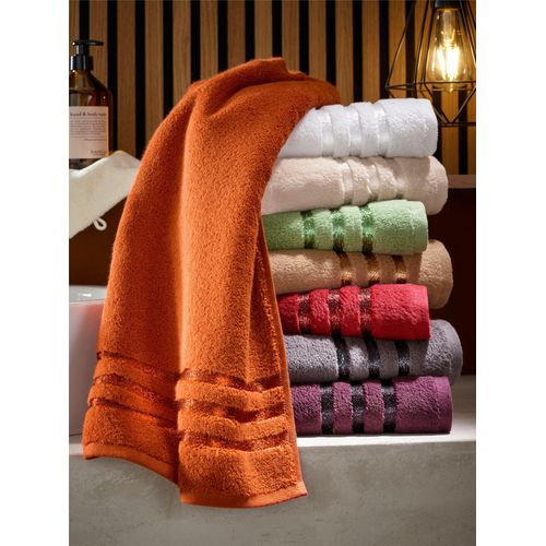 Handtuch WÄSCHEPUR Gr. 4, dunkelrot, B:16cm L:22cm, Walkfrottee, 100% Baumwolle, Handtücher