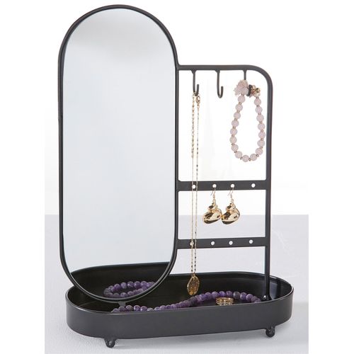 Schmuck Etagere HEINE HOME, schwarz, B:25cm H:35cm T:12cm, Metall, Schmuckständer