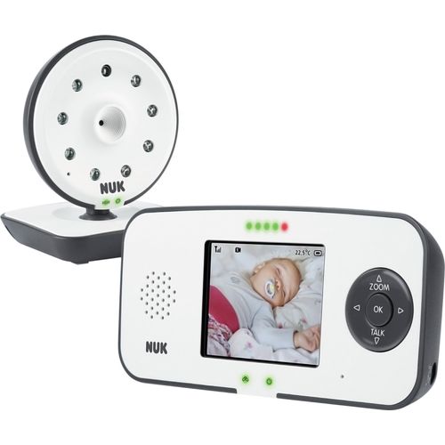 NUK Eco Control 550VD Digitales Babyphone, mit Kamera und Video Display, bis zu 4 Kameras hinzufgbar, frei von hochfrequenter Strahlung im Eco-Mode