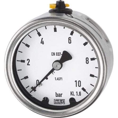 Riegler Manometer, CrNi-Stahl, G 1/2 hinten exzentr., 0 - 6,0 bar, 100 Image