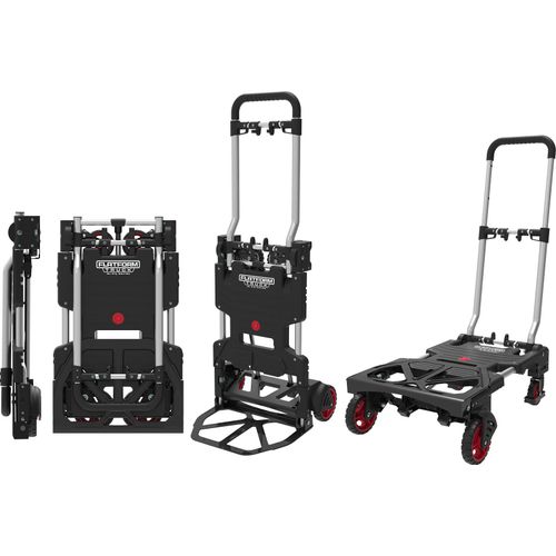 Magnacart 2-in-1 Sackkarre und Plattformwagen - Sackkarre Klappbar - Transportwagen Max. 137KG - Sackkarre Max. 80KG - für Umzug, Hausarbeiten und Einkäufe - Stahl/ Aluminium - Schwarz/Gelb