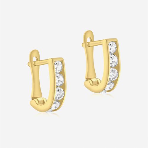 Ohrstecker aus 375er Gold mit Zirkonen