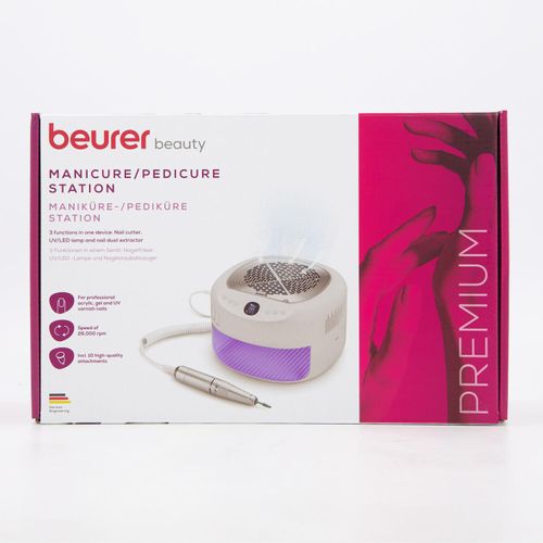 Hellgraue MP 210 Lux Maniküre- und Pediküre-Station