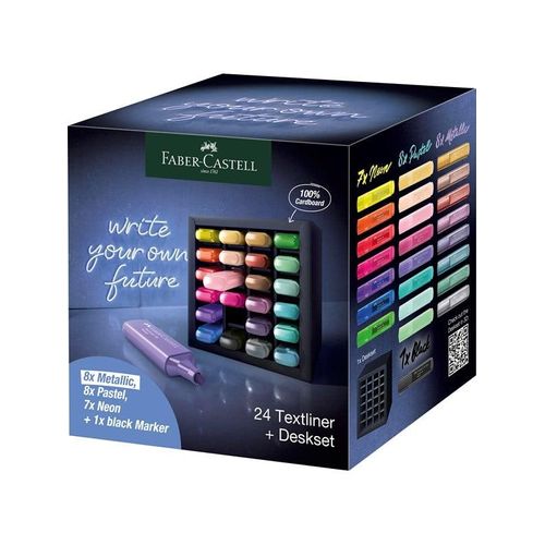 Faber-Castell Textmarker TL 46 24er Deskset
