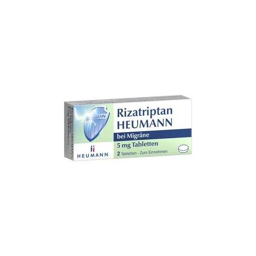 Rizatriptan Heumann bei Migräne 5 mg Tabletten 2 ST