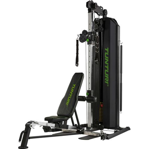 Tunturi Kraftstation HG80, Multigym mit 14 Gewichten a 5 kg, Fitnessstation, Gewichtsblock 70 kg