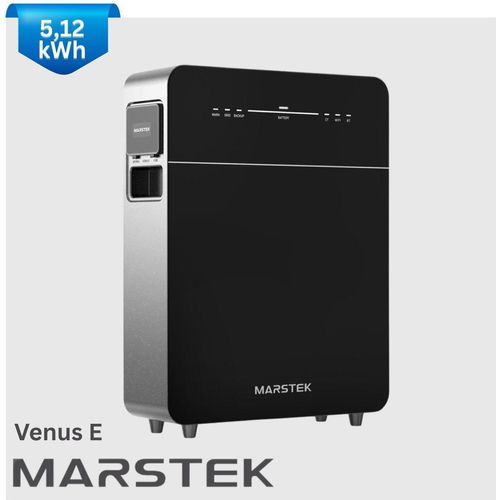 MARSTEK Venus E Gen 3.0 Stromspeicher 5,12 kWh, AC-gekoppelter Plug-in Energiespeicher, 2500W Leistung, LiFePO4 Batterie, Notstrom, IP65