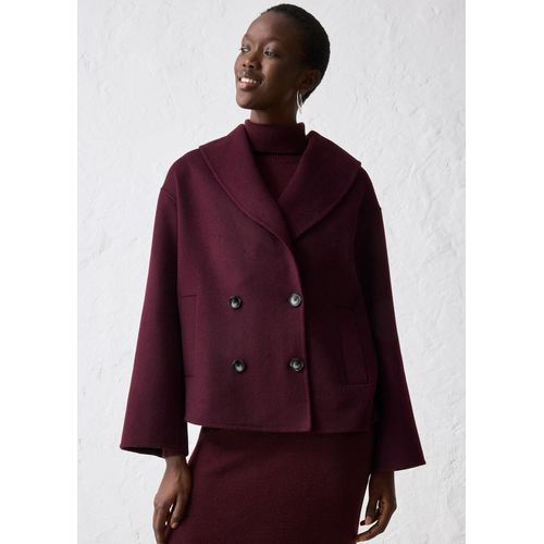 bonprix Oversize Jacke aus weichem Woll-Mix, braun, Gr.44, stilvolle Woll-Jacke in schöner Premium-Qualität, aus Wolle