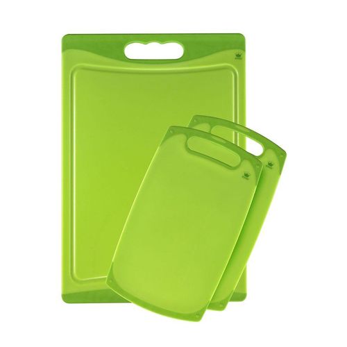 Schneidebrett KING "KITCHEN FANS", grün, B:24,5cm H:1cm L:36cm, Kunststoff, Schneidebretter
