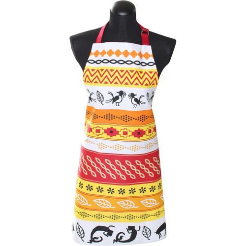 Kochschürze STUCO "Inka", bunt, B:80cm L:85cm, Baumwolle, Schürzen, Kochschürze