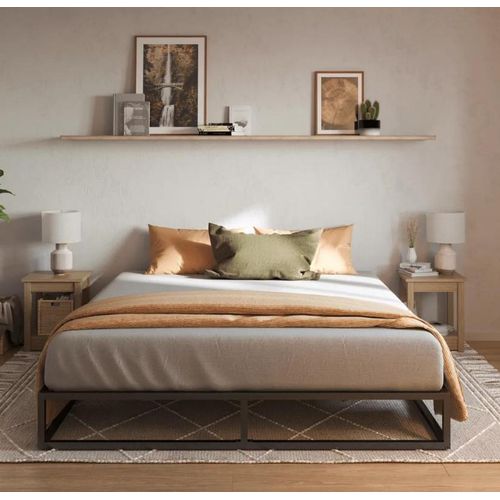 Emma Lit Métal 160x200 - Design et solide - Livraison et retour gratuits - Facile à monter Image