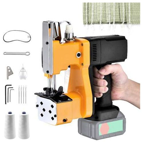 Tragbare Nähmaschine für Makita 18V Akku, Akku Sacknähmaschine Elektrische Beutelverschließmaschine Abdichtmaschine Gewebesack, Papiersack, Sandsack,