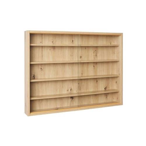 Mid.you Wandregal , Eiche Artisan , Holzwerkstoff , 4 Fächer , 80x60x9.5 cm , Küchen, Küchenmöbel, Küchenregale