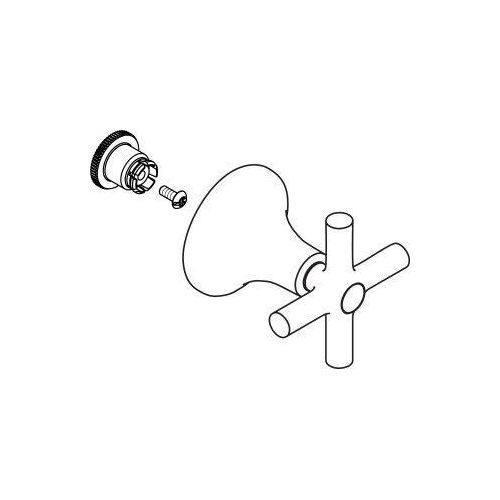 hansgrohe HG Kreuzgriff Axor Terrano chrom