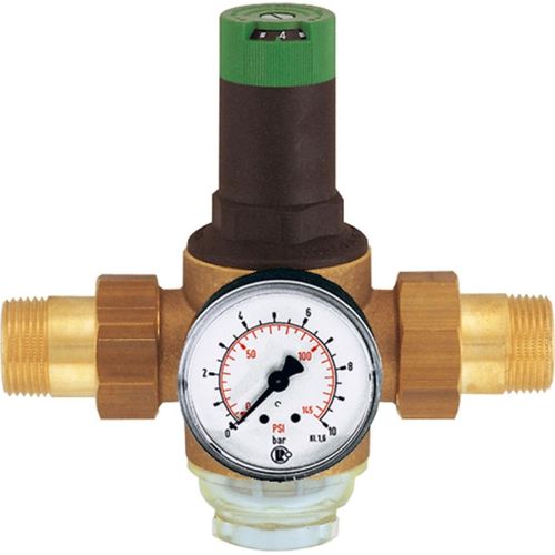 Riegler Druckregler für Trinkw., DVGW-, R 3/4, 1,5-6 bar, PE max.16