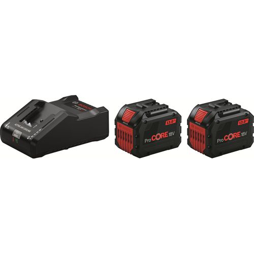 Bosch Starter-Set 2 x ProCORE18V 4.0Ah + GAL 1880 CV Professional, Akku, Lithium-Ion (Li-Ion), 12 Ah, 18 V, Bosch, Bosch