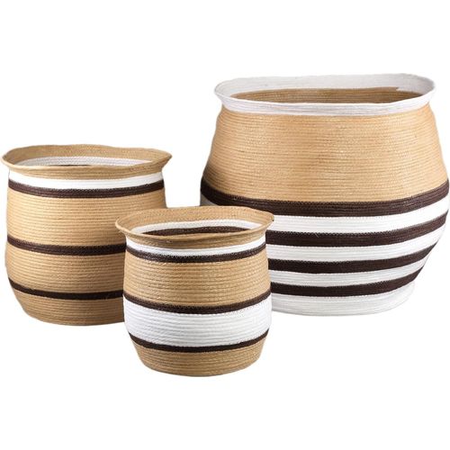 PTMD – Korb Melano – Braun – 58 x 58 x 55 cm – 3er-Set