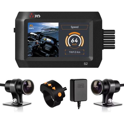 Doppelkamerasystem für Motorrad S2DL - Bluetooth, WiFi, GPS