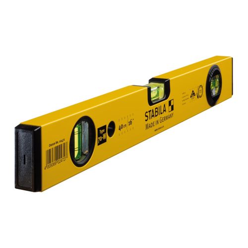 STABILA Wasserwaage Type 70 W 40 cm mit drehbarer Winkel-Libelle (02472)