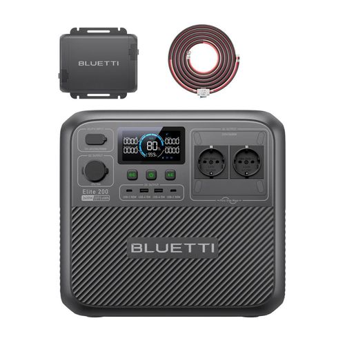 BLUETTI Elite 200 V2 Powerstation mit Charger 1, 2073,6Wh LFP Backup, ideal für Reisen, Off-Grid, Stromausfälle
