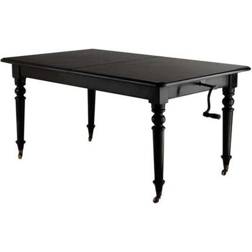 Casa Padrino luxus Antik Stil Esstisch Spindel Schwarz Ausziehbar 162 - 245 x 100 x H.77 cm aus dem Hause Casa Padrino