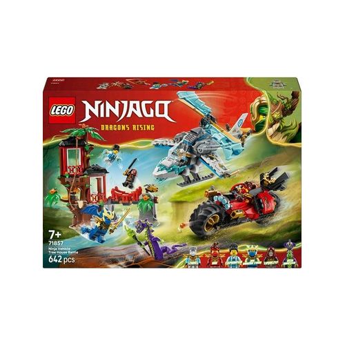 LEGO Ninjago 71857 Showdown am Baumhaus mit dem Ninja-Bike