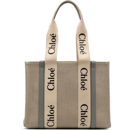 Chloé Shopper - Medium Canvas Woody Tote - Gr. unisize - in Braun - für Damen Image