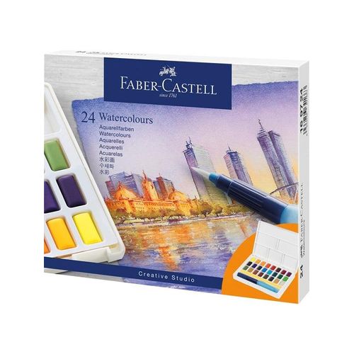 Faber-Castell Aquarellfarben in Näpfchen 24er Etui