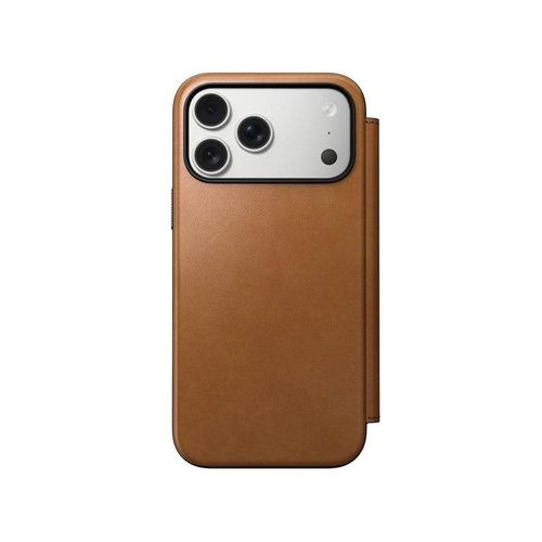 Nomad Modern Leather Folio english tan - iPhone 17 Pro Max