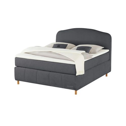 Jette Home Boxspringbett Jette Cloud - grau - Materialmix - 202 cm - 132,5 cm - Möbel Kraft