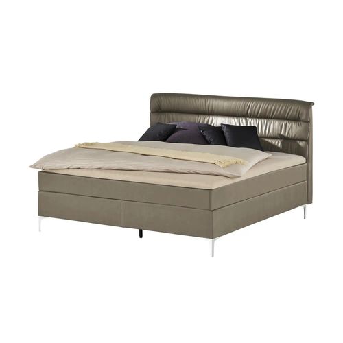 Boxspringbett - beige - Materialmix - 148 cm - 122 cm - Möbel Kraft
