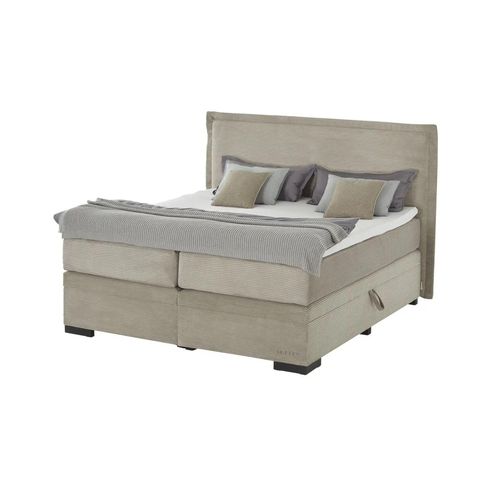 Jette Home Boxspringbett mit Bettkasten Adapt - beige - Materialmix - 202 cm - 132 cm - Möbel Kraft