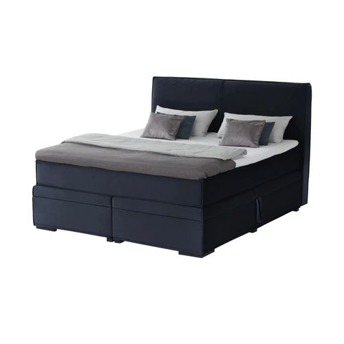 Boxi Boxspringbett mit Bettkasten - blau - Materialmix - 180 cm - 125 cm - Möbel Kraft