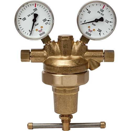 Riegler Leitungsdruckregler 200 bar, inkl. Mano, G 1/4 IG, 1 - 150 bar