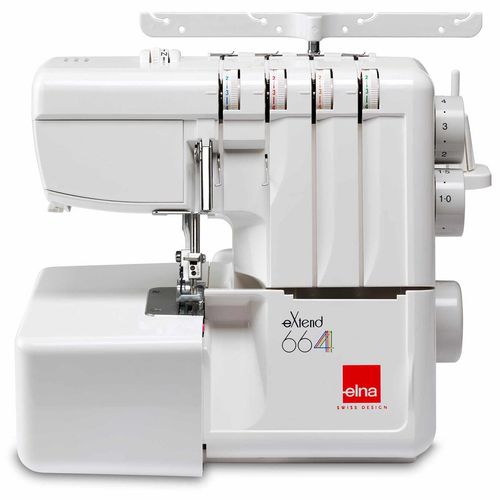 ELNA 664 eXtend inkl.Starter-Kit mit 16 Konen Overlockgarn