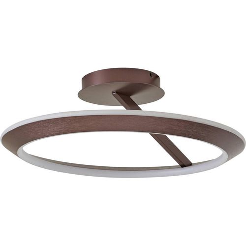 Lucande LED-Deckenleuchte Eldra, kaffeebraun, Ø 55 cm, CCT