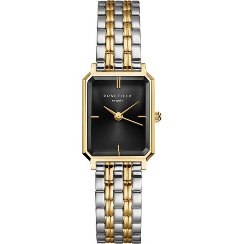 ROSEFIELD Damenuhr OCTAGON XS Bicolor Schwarz-Gold-Silber OBDSG-O88