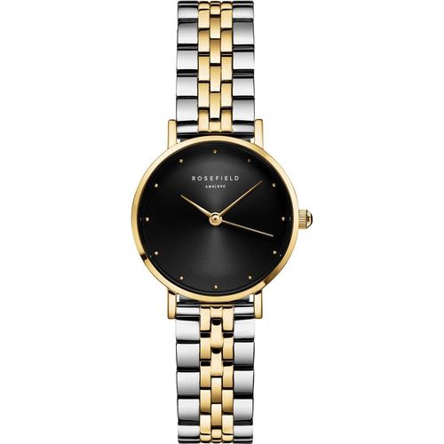 ROSEFIELD Damenuhr SMALL EDIT Bicolor Schwarz-Gold-Silber SEBDSG-SE04