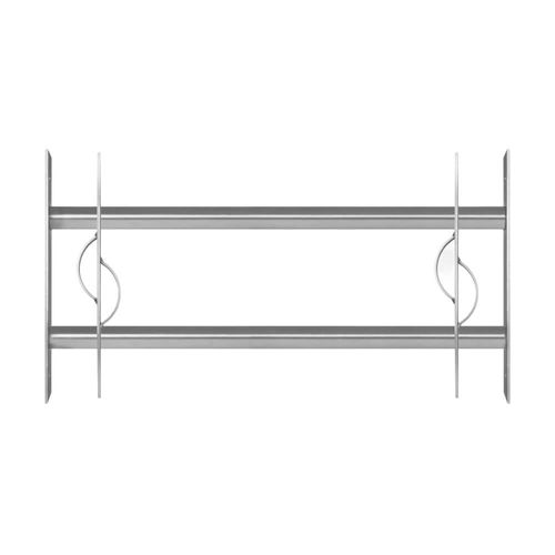 Grille de défense télescopique en acier – Protection fenêtre Marseille 500-650 x 300 mm Image